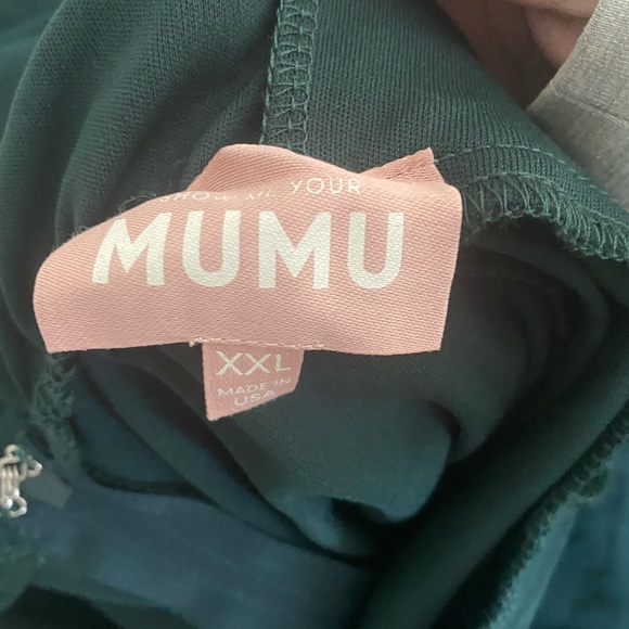 Show Me Your Mumu Jenn Maxi Dress Emerald Chiffon - Picture 10 of 12